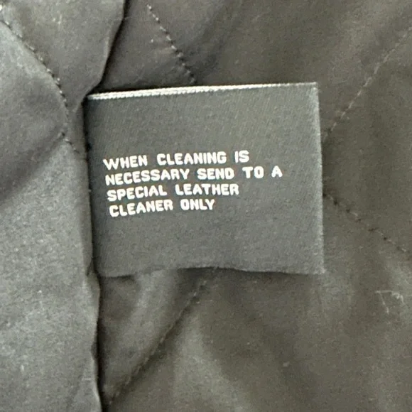 Wilsons Alan Black Leather Grunge Motorcycle Jacket With Removable Hood Size L - Picture 13 of 15